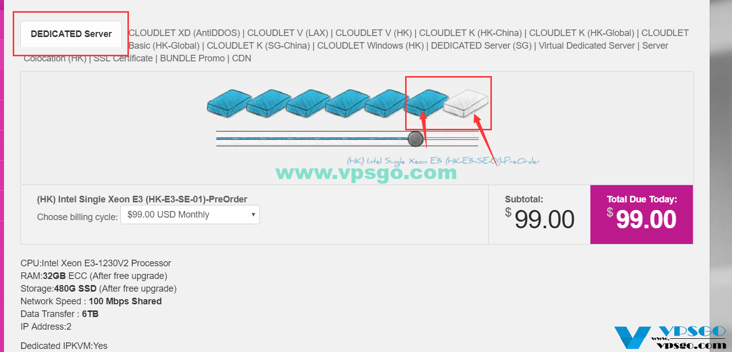 GigsGigsCloud香港独服预售优惠