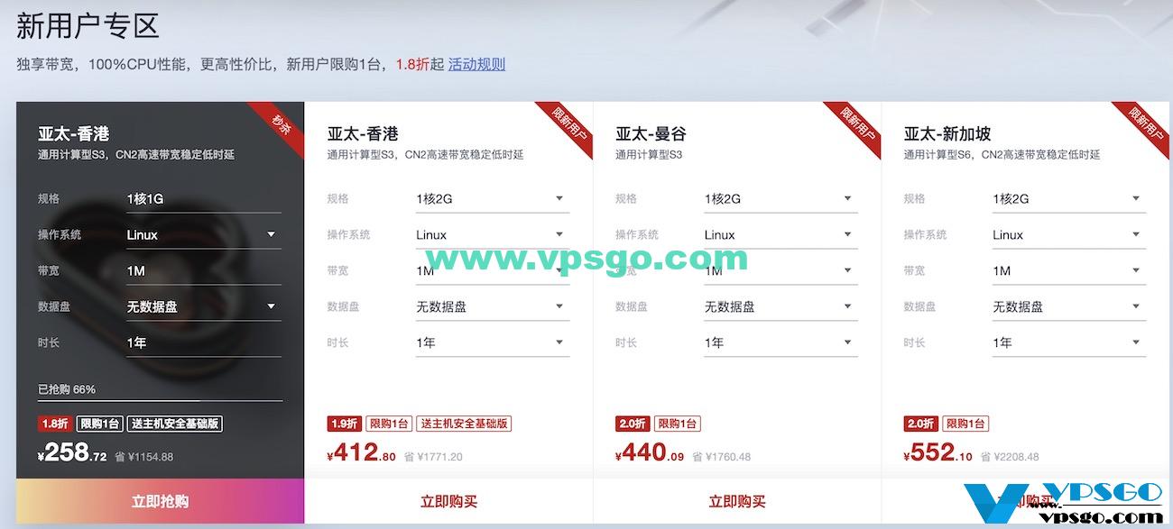 华为云618年中钜惠-海外服务器专场新用户优惠