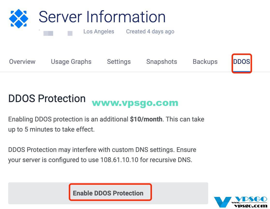 Vultr DDoS防御