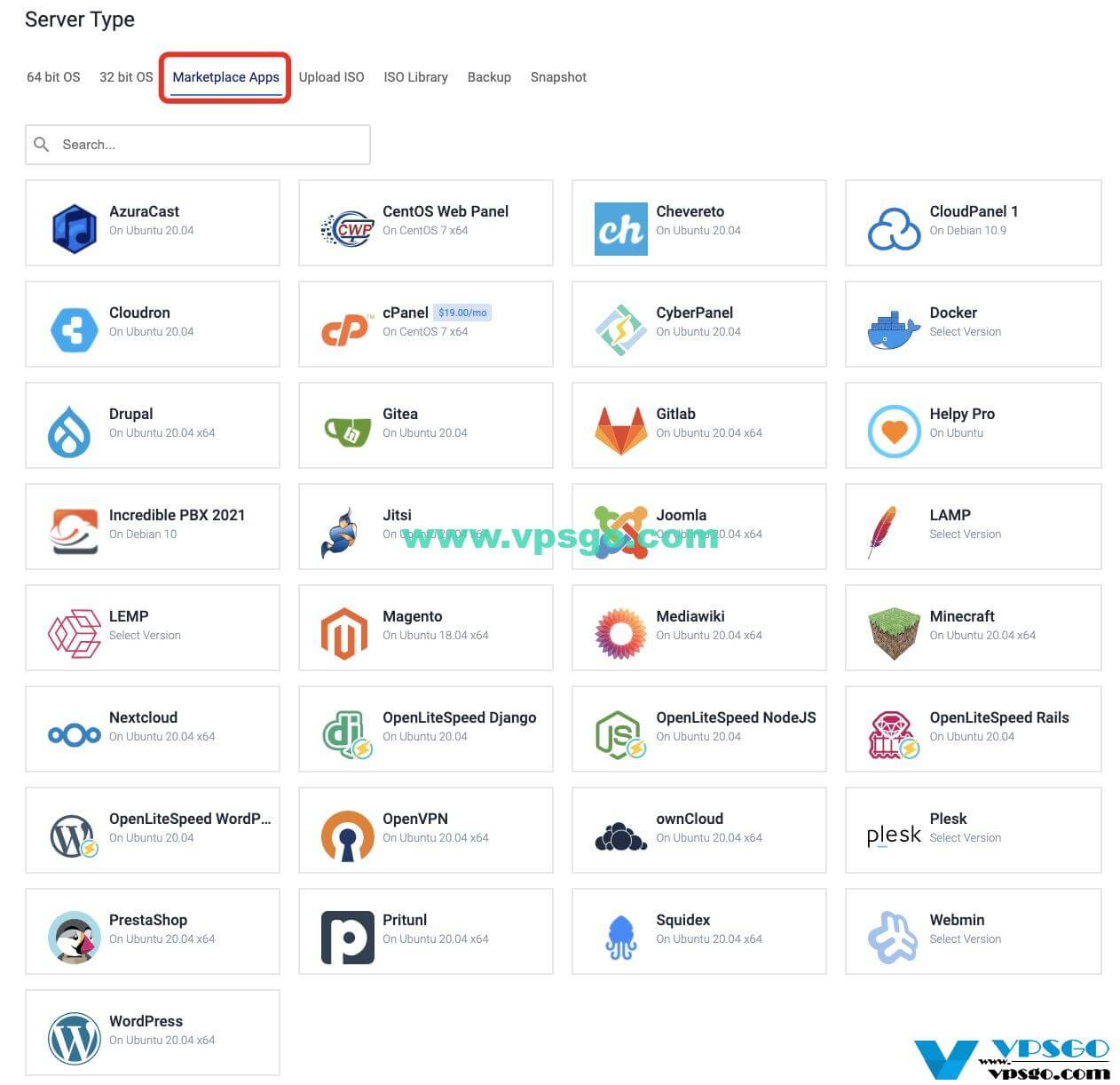 Vultr Marketplace Apps