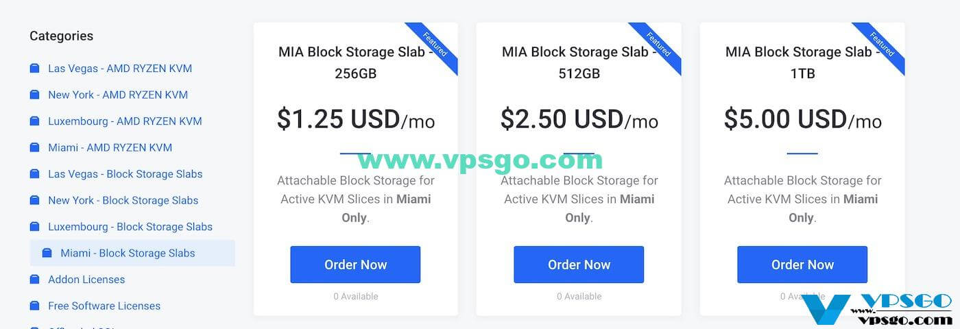 BuyVM迈阿密机房上线块存储服务