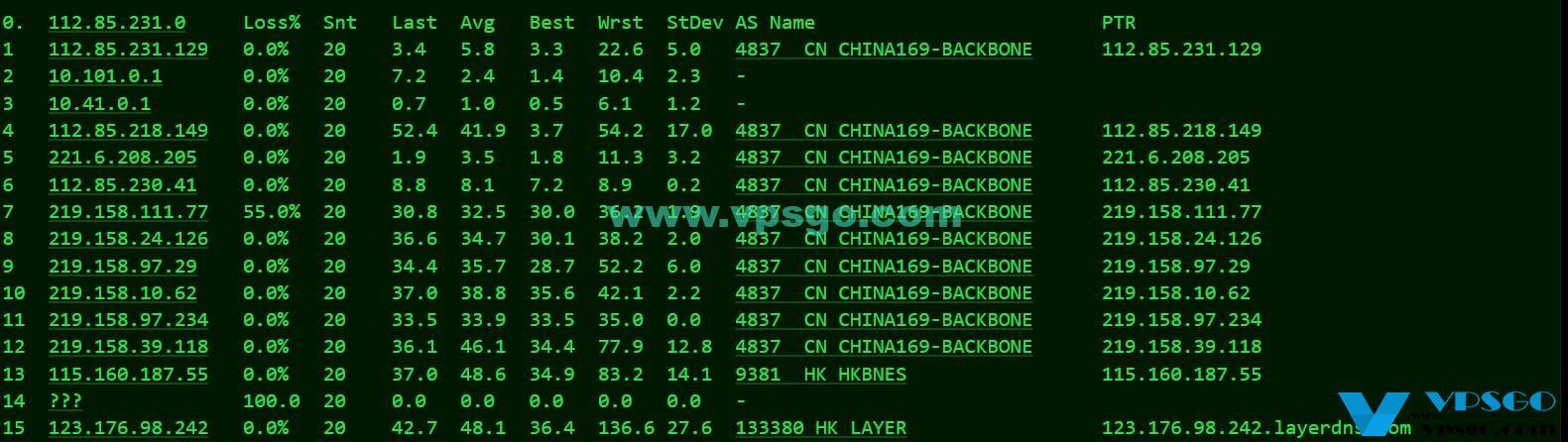 LayerStack香港机房移动去程