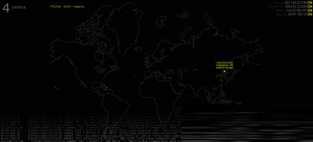 CentOS6安装Maptail可视化实时展示用户访问地区图