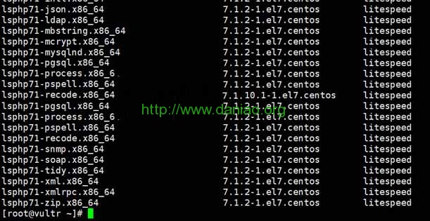CentOS 7安装OpenLiteSpeed服务器Web应用及配置PHP7