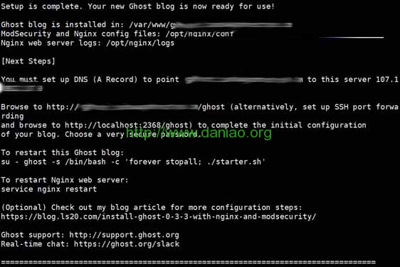 Ghost轻博客一键安装脚本工具（Ubuntu/Debian/CentOS）