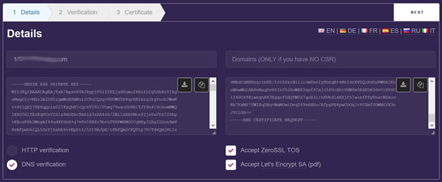 利用ZeroSSL在线免费获取Let’s Encrypt SSL证书