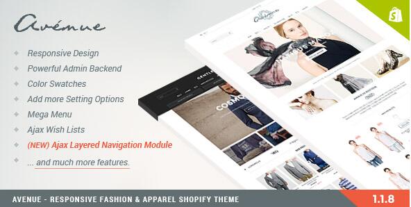 Avenue - Responsive Shopify Theme