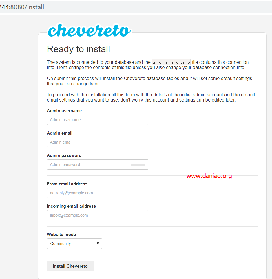 宝塔面板docker安装chevereto图床 – 优点就是不用自己配置环境