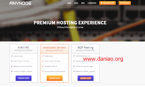 #新年促销#anynode：便宜的拉斯维加斯VPS，$15/年，2G内存/1核/30gSSD/3T流量