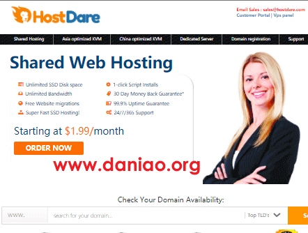 HostDare美国CN2 GIA VPS，9折促销，年付$44.99起，有Windows