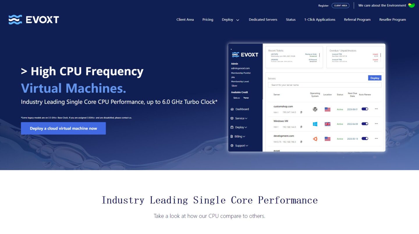 evoxt：马来西亚1Gbps带宽VPS，$2.99/月，1核/512M内存/5G SSD/1Gbps@500G流量