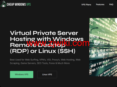 CheapWindowsVPS:正版 Windows VPS,/年,无套路畅享高配置,可选洛杉矶/布法罗/芝加哥/达拉斯/加拿大/爱尔兰机房