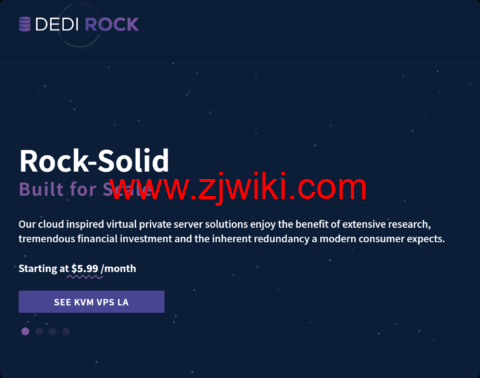 dedirock:最便宜美国VPS,1核2GB/30GB SSD/2TB@1Gbps带宽,.75/年,可选洛杉矶/纽约机房