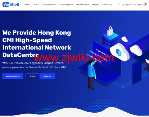 VmShell:五周年感恩大促 香港 CMIN2 顶级线路买一送一双区部署年付 起